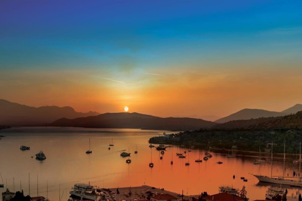 Villa Euphoria, Poros - Greece 포로스타운 외부 사진